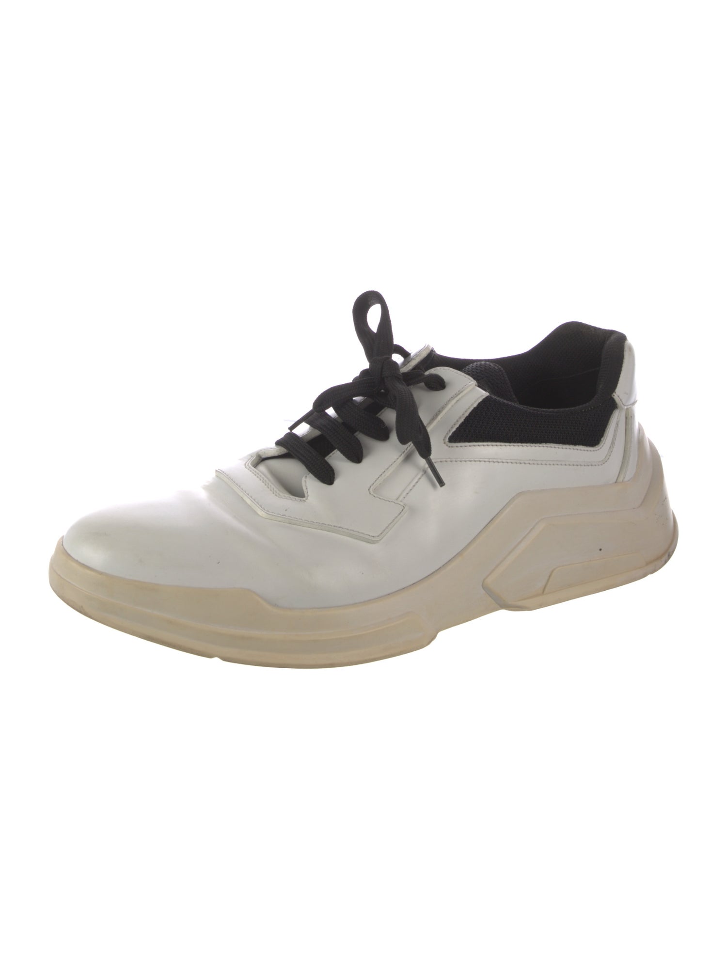 Prada Patent Leather Printed Sneakers